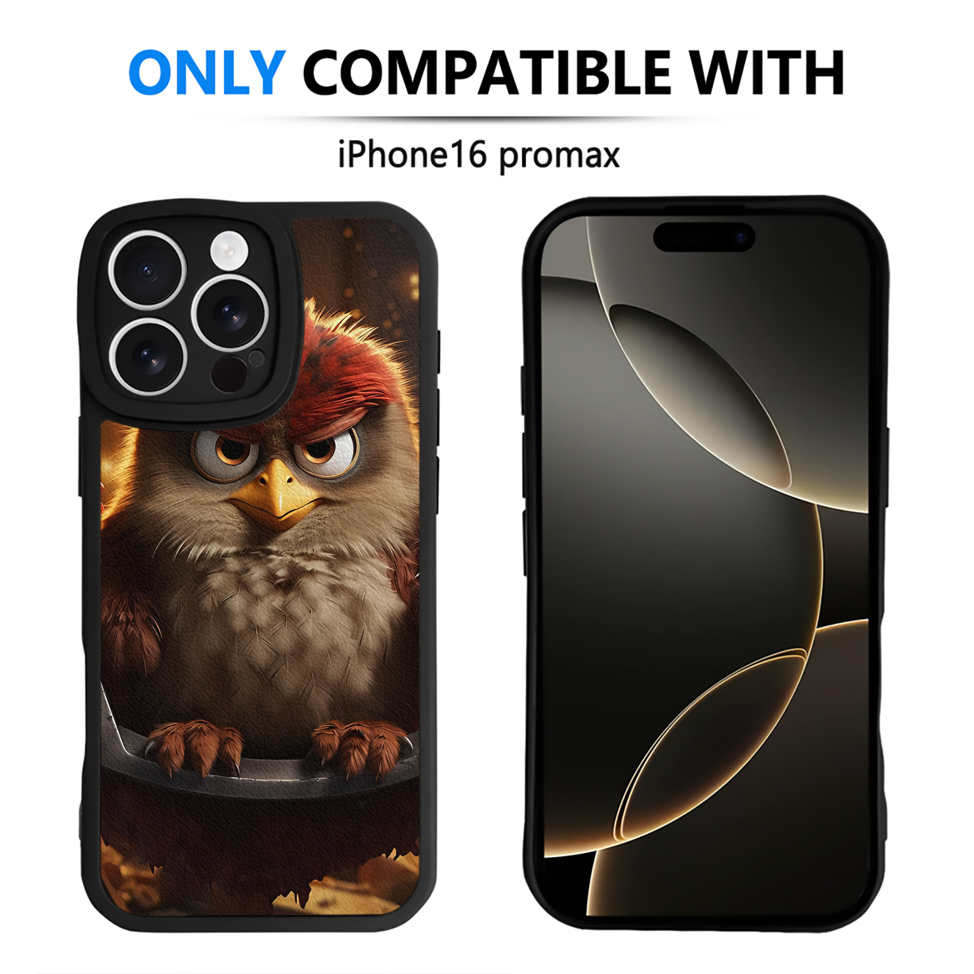 （画像用） Angry Birds アングリーバード 【iPhone 16シリーズ対応】シリコンスマホケース（レザー調） 材質：シリコン